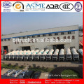 High-capacity fuel tank truck for chemical liquid crude oil transportation
